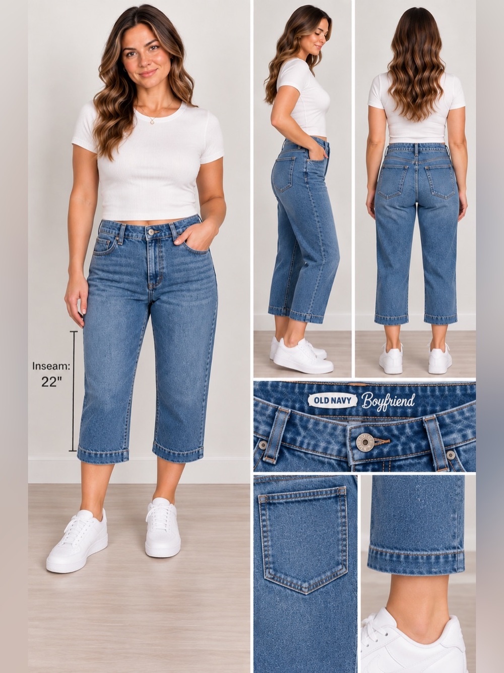 Faded Glory Cropped Jeans 18W